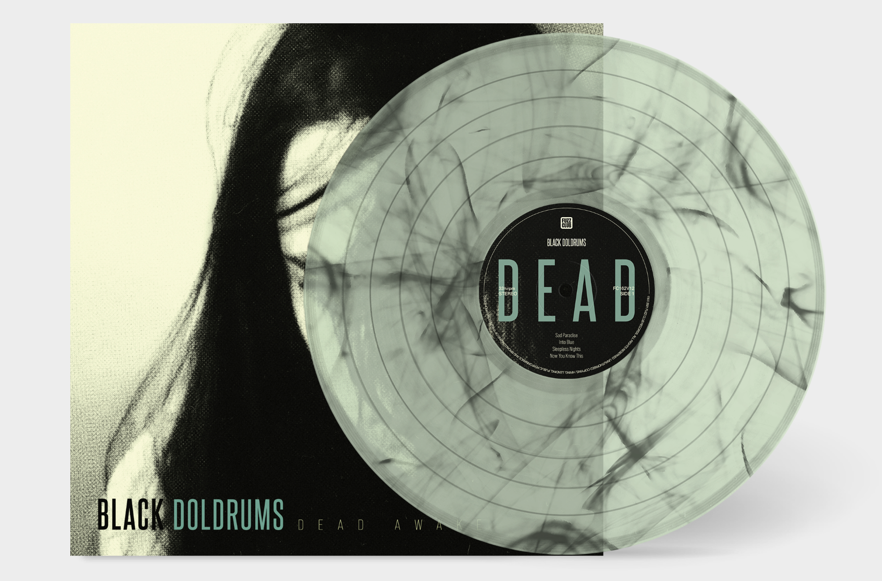 Black Doldrums - Dead Awake pochette et album couleur