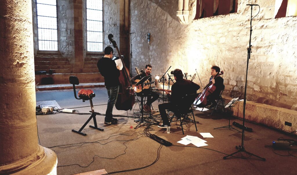 Loco Cello enregistrement à l'abbaye de Noirlac